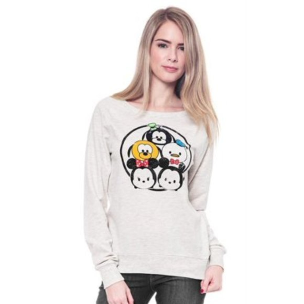 Disney Women's Juniors Tsum‎ Tsum Characters Long sleeve Sweatshirt